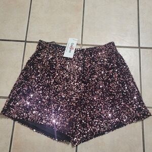 GeeGee Sequin Pink Shorts